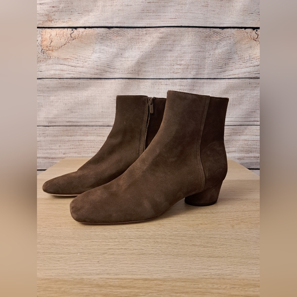 Vince Brown Suede Ankle Boots - Picture 3 of 10